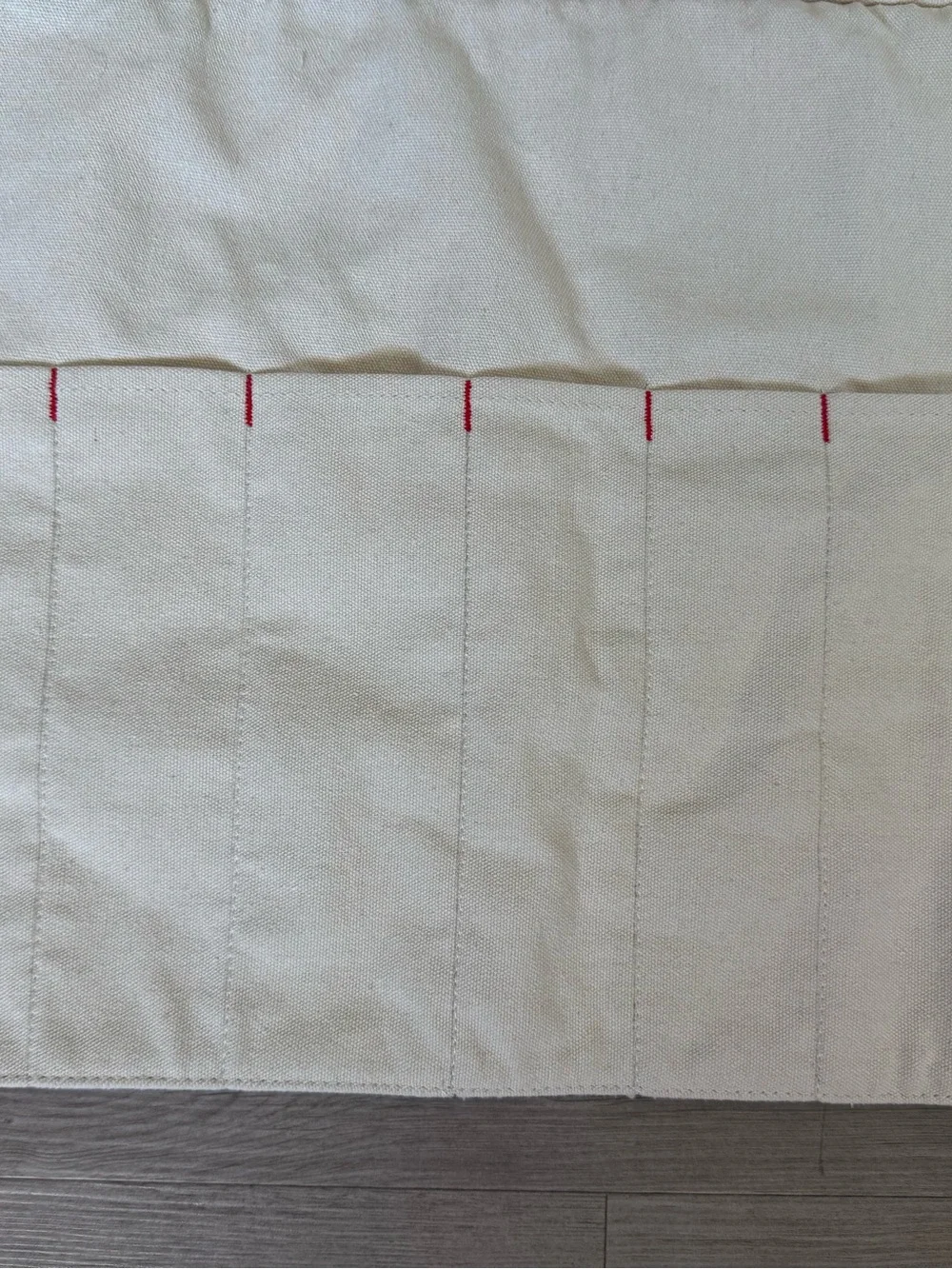 Syokami white canvas roll up storage bag